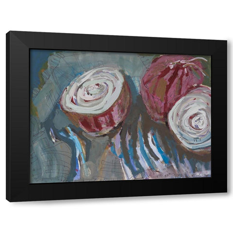 Sweet Onions II Black Modern Wood Framed Art Print with Double Matting by Ferrell, Erin McGee