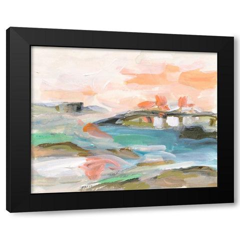 Dawn Breaking III Black Modern Wood Framed Art Print with Double Matting by Wang, Melissa