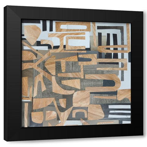 Mombasa Village II Black Modern Wood Framed Art Print by Good, Coco