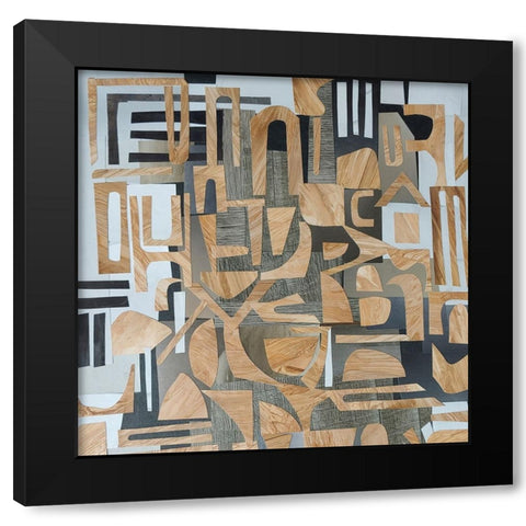 Mombasa Village III Black Modern Wood Framed Art Print by Good, Coco
