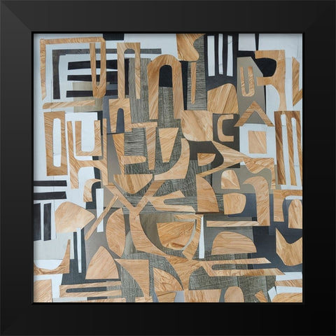 Mombasa Village III Black Modern Wood Framed Art Print by Good, Coco