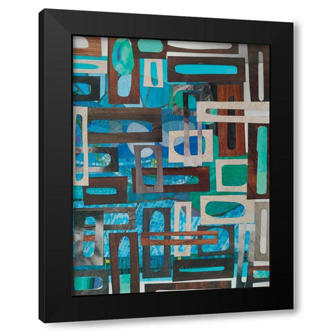 Pompeii Baths III Black Modern Wood Framed Art Print with Double Matting by Good, Coco