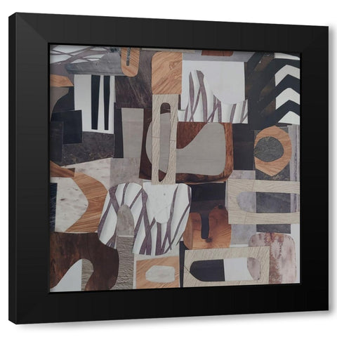 Safari Camp Serengeti I Black Modern Wood Framed Art Print with Double Matting by Good, Coco
