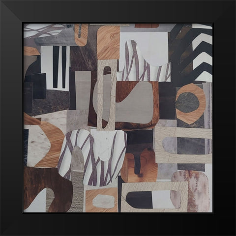 Safari Camp Serengeti I Black Modern Wood Framed Art Print by Good, Coco