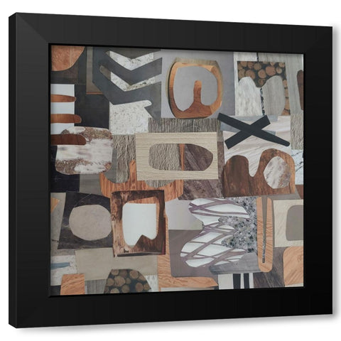 Safari Camp Serengeti II Black Modern Wood Framed Art Print by Good, Coco