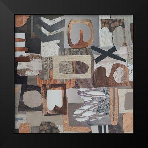 Safari Camp Serengeti II Black Modern Wood Framed Art Print by Good, Coco