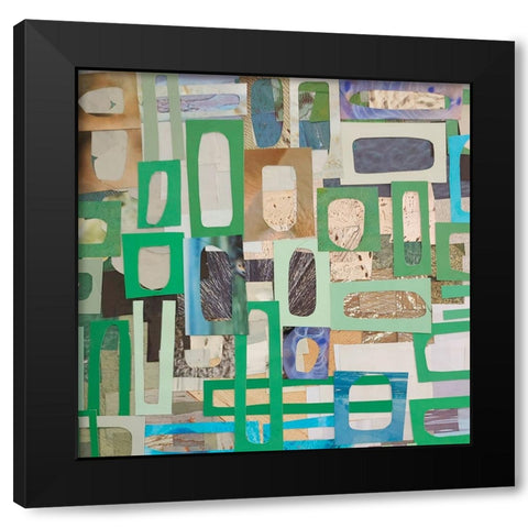 Yucatan Mayan Village II Black Modern Wood Framed Art Print with Double Matting by Good, Coco