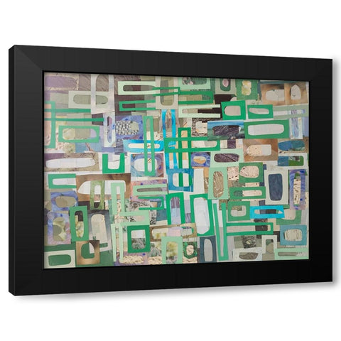 Yucatan Mayan Village III Black Modern Wood Framed Art Print with Double Matting by Good, Coco