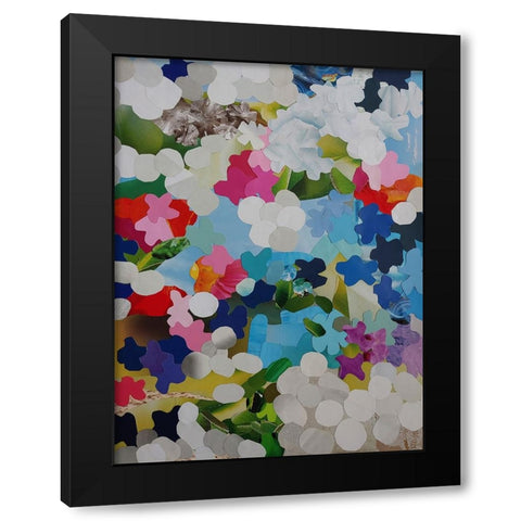 Desert Roses Black Modern Wood Framed Art Print by Good, Coco