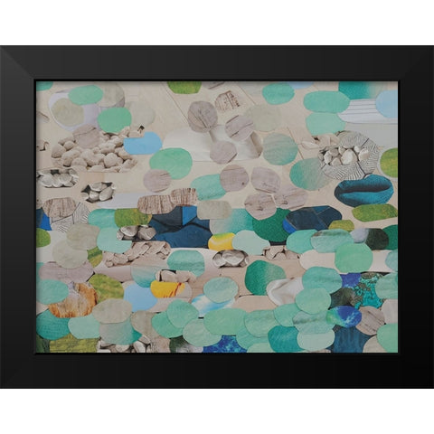 Shimmering Shoreline Black Modern Wood Framed Art Print by Good, Coco
