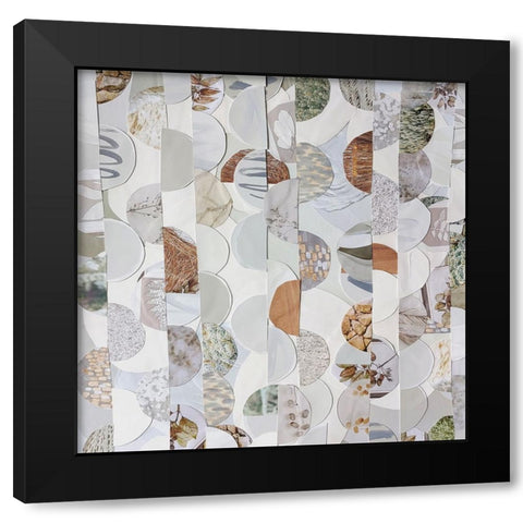 Bali Batik III Black Modern Wood Framed Art Print with Double Matting by Good, Coco