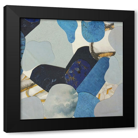 Blue Monsoon I Black Modern Wood Framed Art Print by Good, Coco