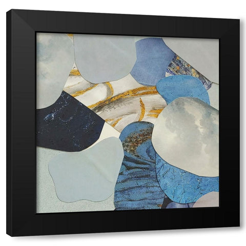 Blue Monsoon III Black Modern Wood Framed Art Print by Good, Coco
