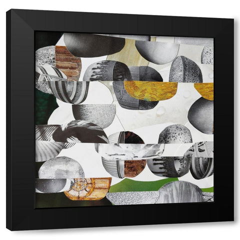 Nubian Sundance II Black Modern Wood Framed Art Print with Double Matting by Good, Coco