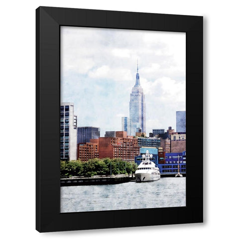 NYC ESB Day Black Modern Wood Framed Art Print with Double Matting by Pica, Jeff