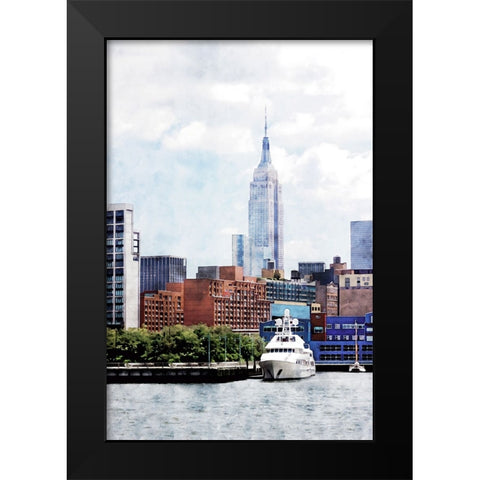 NYC ESB Day Black Modern Wood Framed Art Print by Pica, Jeff