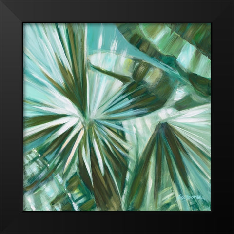 Verde Jungle Black Modern Wood Framed Art Print by Wilkins, Suzanne