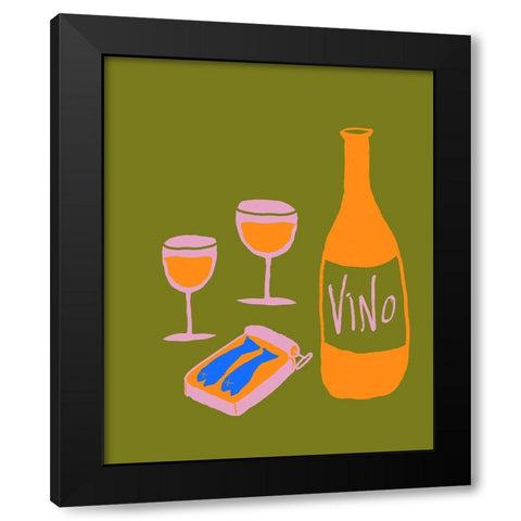 Before the Meal I Black Modern Wood Framed Art Print with Double Matting by Sizemore, Natalie