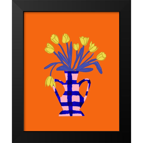 The Daily Tulip I Black Modern Wood Framed Art Print by Sizemore, Natalie