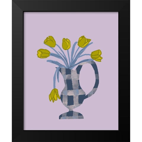 The Daily Tulip IV Black Modern Wood Framed Art Print by Sizemore, Natalie