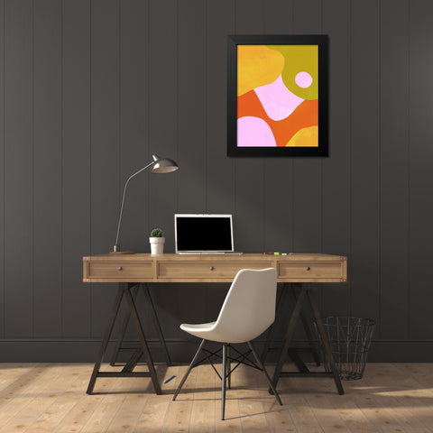 Tilting Planet II Black Modern Wood Framed Art Print by Sizemore, Natalie
