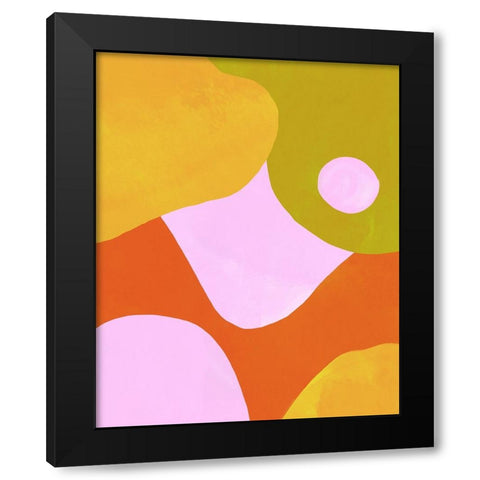 Tilting Planet II Black Modern Wood Framed Art Print with Double Matting by Sizemore, Natalie