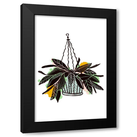 Plant Pop I Black Modern Wood Framed Art Print with Double Matting by Ewer, Rebekah