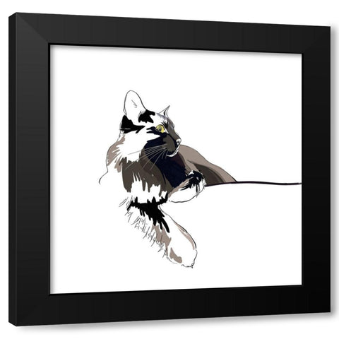 Asher I Black Modern Wood Framed Art Print by Kalina, Emily