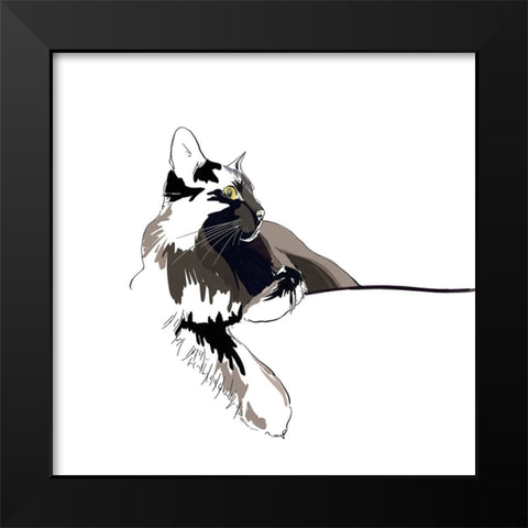 Asher I Black Modern Wood Framed Art Print by Kalina, Emily