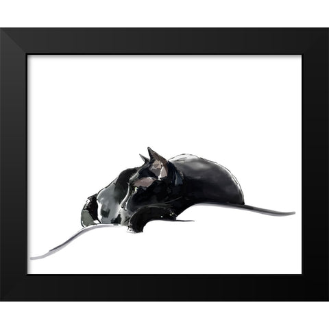 Asher III Black Modern Wood Framed Art Print by Kalina, Emily
