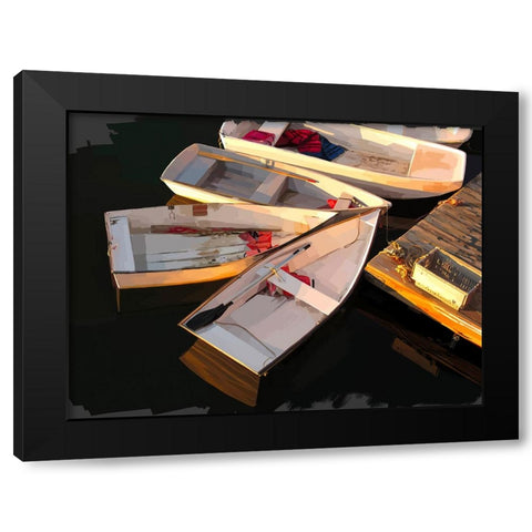 Boat Study IV Black Modern Wood Framed Art Print with Double Matting by Kalina, Emily