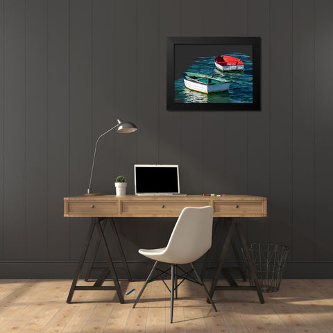 Boat Study V Black Modern Wood Framed Art Print by Kalina, Emily
