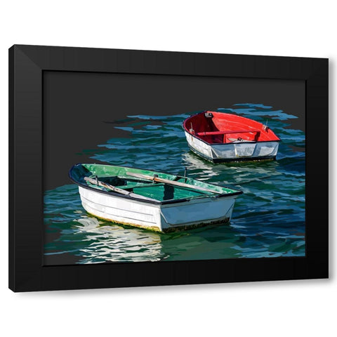 Boat Study V Black Modern Wood Framed Art Print with Double Matting by Kalina, Emily