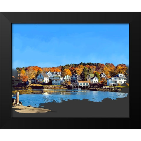 Boothbay  II Black Modern Wood Framed Art Print by Kalina, Emily