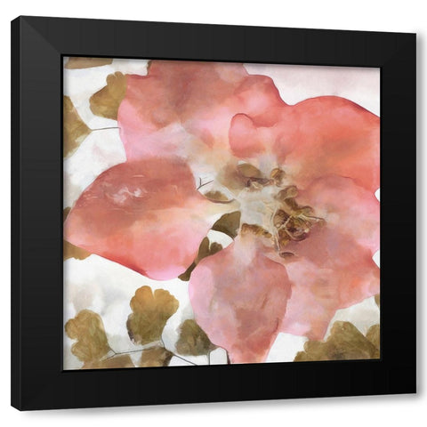 Delicateness II Black Modern Wood Framed Art Print with Double Matting by Saunders, Alonzo