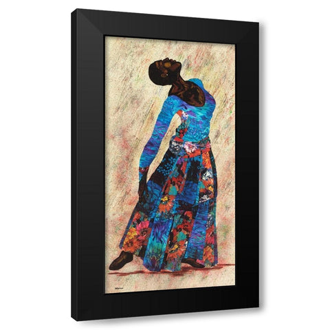 Her Beauty III Black Modern Wood Framed Art Print by Saunders, Alonzo