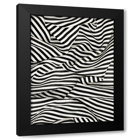 Black White Bold and Bright II Black Modern Wood Framed Art Print with Double Matting by Aldridge, Ashley