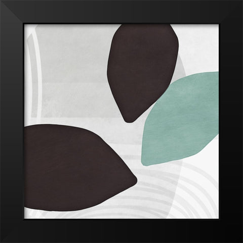 Shapes n Lines Abstract  I Black Modern Wood Framed Art Print by Aldridge, Ashley