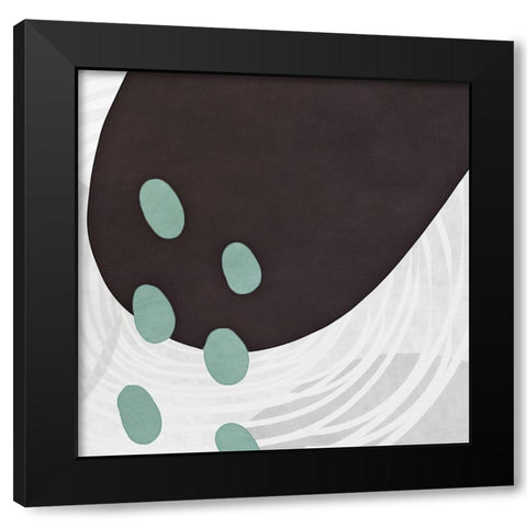 Shapes n Lines Abstract  II Black Modern Wood Framed Art Print by Aldridge, Ashley