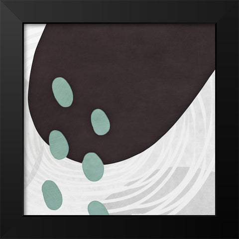 Shapes n Lines Abstract  II Black Modern Wood Framed Art Print by Aldridge, Ashley