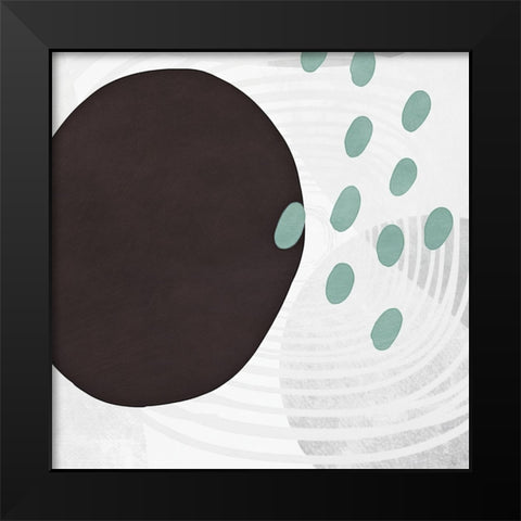 Shapes n Lines Abstract  III Black Modern Wood Framed Art Print by Aldridge, Ashley