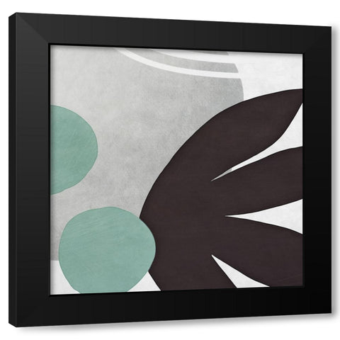 Shapes n Lines Abstract  IV Black Modern Wood Framed Art Print by Aldridge, Ashley