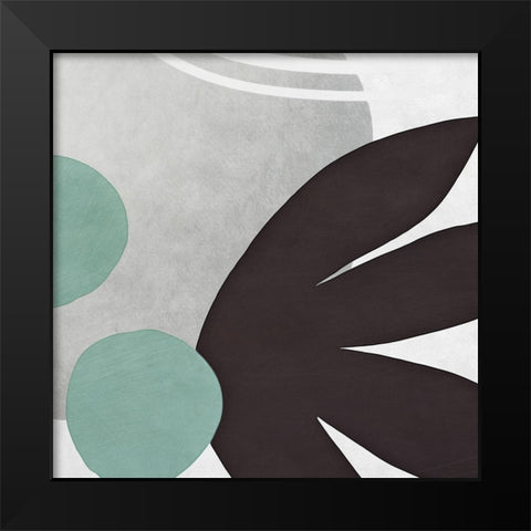 Shapes n Lines Abstract  IV Black Modern Wood Framed Art Print by Aldridge, Ashley