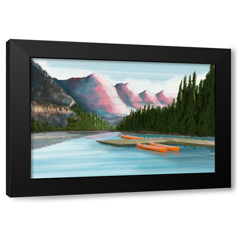 Canada I Black Modern Wood Framed Art Print with Double Matting by Arctic Frame