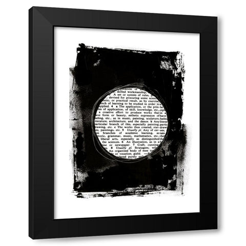 Collected Knowledge II Black Modern Wood Framed Art Print with Double Matting by Haase, Andrea