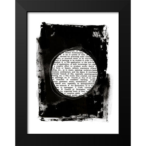 Collected Knowledge II Black Modern Wood Framed Art Print by Haase, Andrea