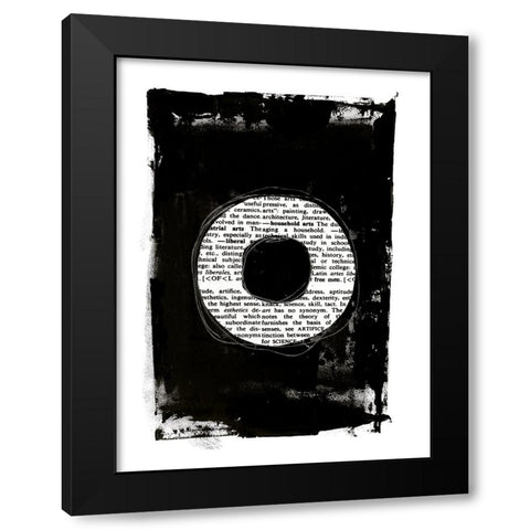 Collected Knowledge III Black Modern Wood Framed Art Print by Haase, Andrea