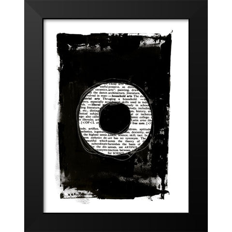 Collected Knowledge III Black Modern Wood Framed Art Print by Haase, Andrea