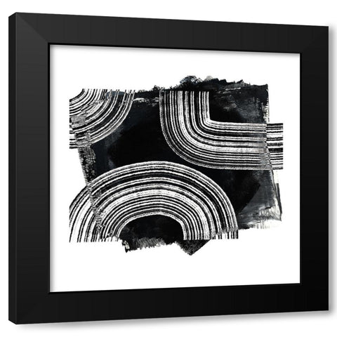 Inside Out I Black Modern Wood Framed Art Print by Haase, Andrea
