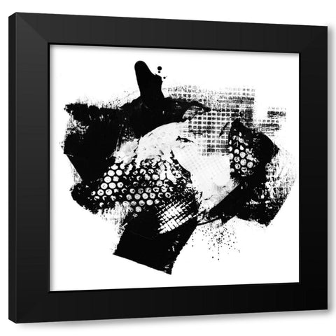 Rough Times II Black Modern Wood Framed Art Print by Haase, Andrea